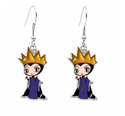 NEW EVIL QUEEN EARRINGS JEWELRY WALT DISNEY WORLD WITCH SNOW WHITE AND 7 DWARFS-image