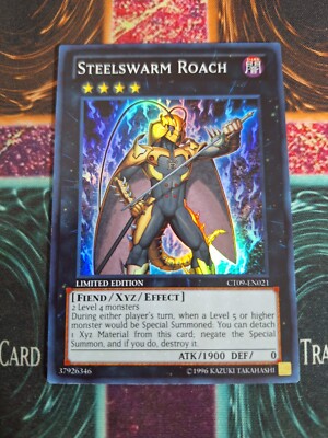 Yu-Gi-Oh! TCG Steelswarm Roach CT09-EN021 Super Rare Limited Near Mint c3/-image