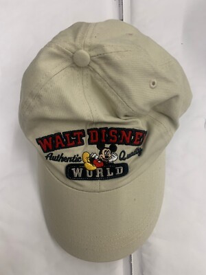 Walt Disney World Hat Cap Adjustable Brown Red Pre Owned HT 10+116-image