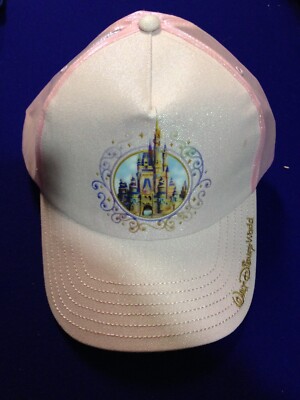 Walt Disney World Parks 50th Anniversary Castle Collection Pink Adjustable Hat-image