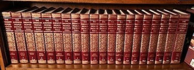 The American Peoples Encyclopedia 20 Volumes Set 1965 Red Leather Binding-image