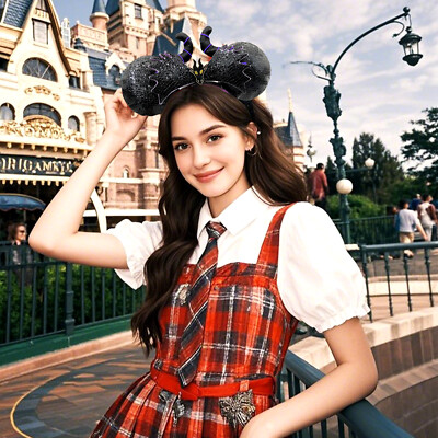 D23 Maleficent Dragon Fan Event OS Ears Disney*Parks Sleeping Beauty Headband US-image