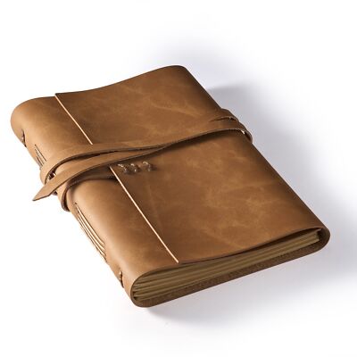 MAYBELL Leather Journal for Writing 5X 7 Genuine Leather Bound Journal for Me-image