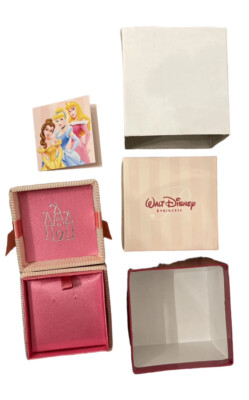 7 Jewelry Gift Boxes Box Walt Disney World Princess Cinderella Castle Pink Lot-image