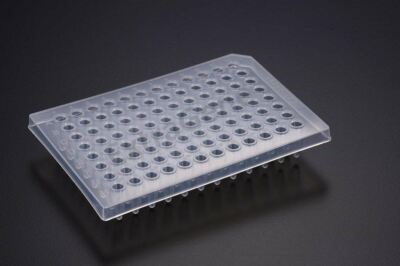 Extragene 0.2 ml 96 Well PCR Plates Half Skirt DNase RNase free 10 plates/box-image