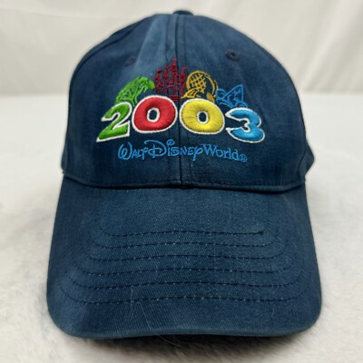 Walt Disney World 2003 The Magical Place To Be Adult Adjustable Cap Hat Blue-image