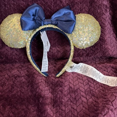 Walt Disney World 50th Anniversary EARidescent Shimmer Sequin Ear Headband New-image