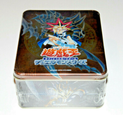 Yugioh Japanese Booster Pack Collectors Tin YU-GI-OH - Factory SEALED Metal Box-image
