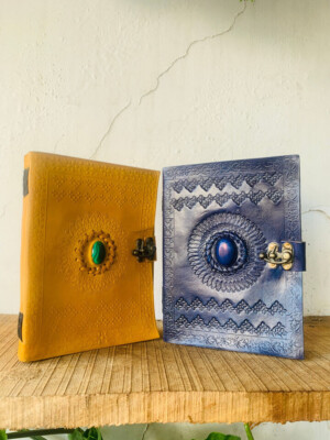 Goat Handmade Leather Journal beautiful Eye-image