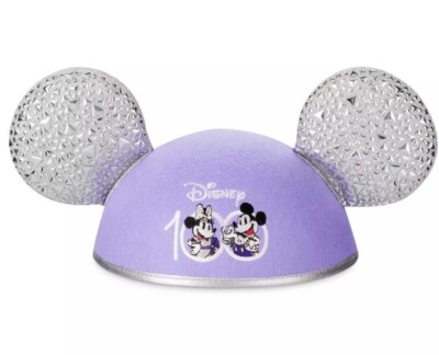 Disney Parks Mickey and Minnie Mouse Disney100 Ear Hat for Adults - NEW-image
