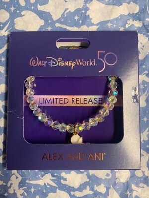 WALT DISNEY WORLD ALEX AND ANI 50TH ANNIVERSARY MINNIE EARS BRACELET FREE SHIP-image