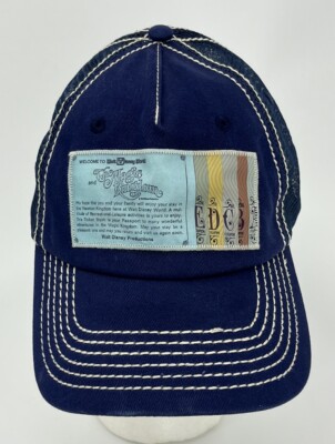 Disney WDW Magic Kingdom Hat Vintage Ticket Stub Trucker Mesh Snapback Cap-image