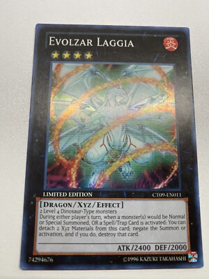 Yugioh Evolzar Laggia Limited Edition Super Rare CT09-EN011 HP-image
