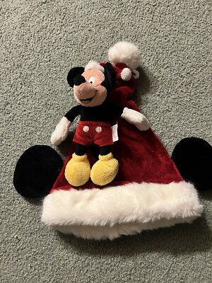 Walt Disney World Christmas Santa Hat Mickey Mouse Ears-image
