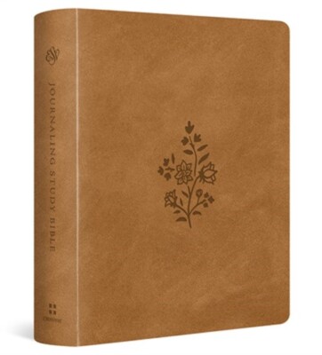 ESV Journaling Study Bible (Trutone Over Board, Nubuck Caramel) (Leather / Fine-image
