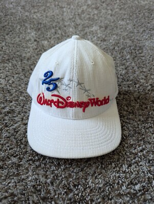 Vintage Corduroy Walt Disney World 25th Anniversary Hat Cap -image