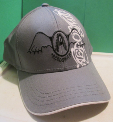 2016 HEADWEAR Vintage GREY Aerosmith Hat Cap  Strap Back-image