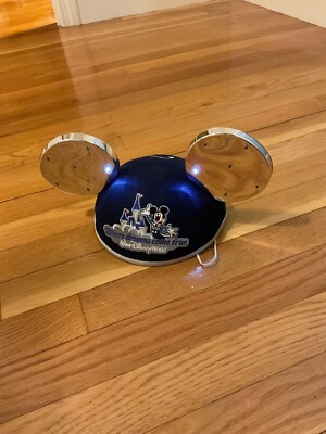 Walt Disney World Mickey Mouse Light Up Hat with Face Strap Engraved with Amy-image