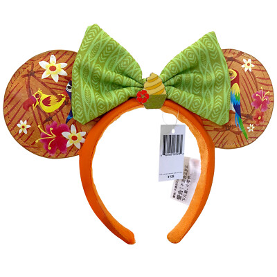 Disney.Parks WDW Enchanted Tiki Room Birds Minnie Mouse Headband Ears Dole Whip-image