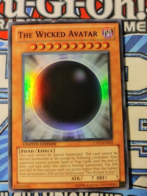 Yugioh THE WICKED AVATAR CT07-EN023 SUPER LIMITED  LP-image