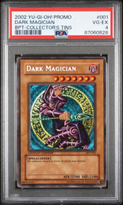 YUGIOH! Dark Magician 2002 Collector's Tin BPT-001 - PSA 4-image