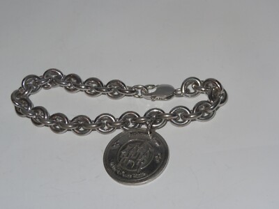 925 Sterling Silver Walt Disney World Charm Pendant Bracelet 47 Grams (633T)-image