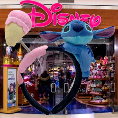 Disney-Parks Shanghai Lilo And Stitch Ears Ice Cream Disneyland Headband-image