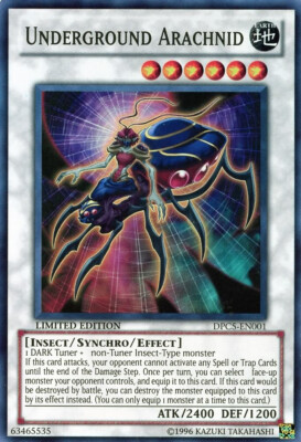 Yu-Gi-Oh! TCG Underground Arachnid 2011 Duelist Pack TiN Dpc5-En001 Limited...-image