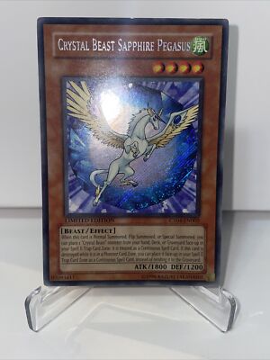 Crystal Beast Sapphire Pegasus CT04-EN002 Limited Edition Yugioh Card-image
