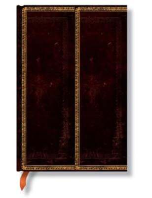 Black Moroccan Flexi Hardcover Journals Mini 176 Pg Lined Old Leather Collection-image