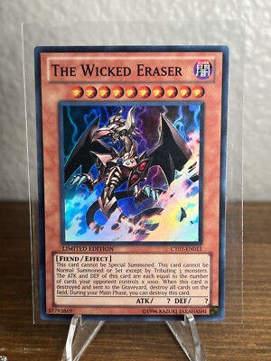 The Wicked Eraser CT07-EN011 Super Rare Yu-Gi-Oh Card Limited Edition New-image