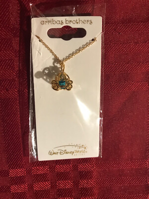 Disney Parks Arribas Necklace Cinderella Coach Made with Crystals from Swarovski-image