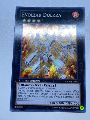 Yugioh Evolzar Dolkka Limited Edition Secret Rare CT09-EN001 HP-image