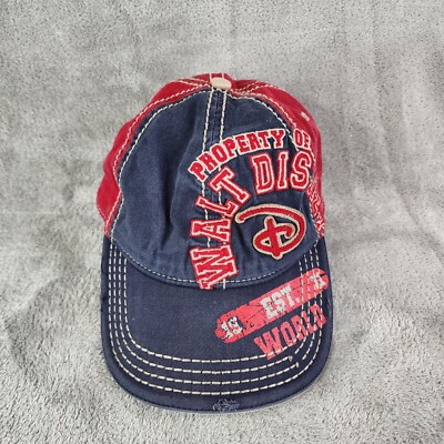 Property Of Walt Disney Ball Cap Hat Distressed Embroidered One Size OSFA-image