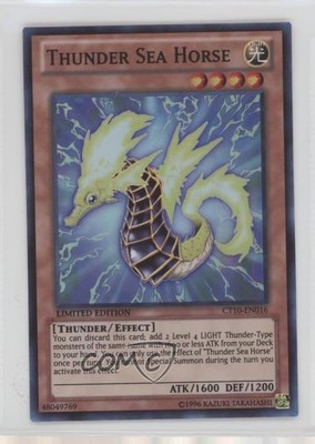 2013 Yu-Gi-Oh! Series 10 Thunder Sea Horse #CT10-EN016 q5p-image