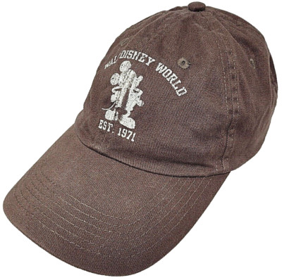 Walt Disney World Est 1971 Mickey Mouse Baseball Cap Trucker Hat Brown PXR WDW-5-image