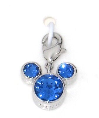Arribas Disney Charm✿ Mickey Birthstone September Made w Crystals from Swarovski-image