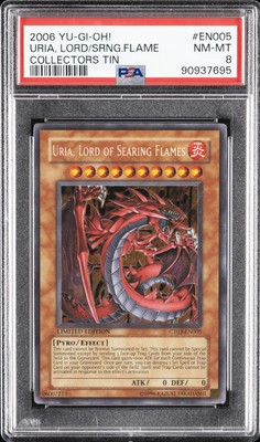 2006 YU-GI-OH! COLLECTORS TIN #EN005 URIA, LORD OF SEARING FLAMES PSA 8-image