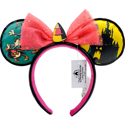 Disney Parks Vacation Club Member Happy Halloween Minnie Castle Ear Headband-image