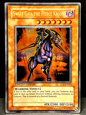 Yu-Gi-Oh! TCG Swift Gaia the Fierce Knight CT1-EN004 Secret Rare Limited NM/LP-image