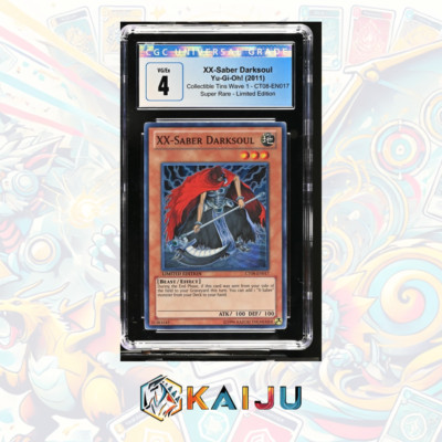Yu-Gi-Oh! XX-Saber Darksoul	2011	CT08-EN017	Super Rare	Limited Edition CGC 4-image