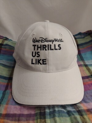 Walt Disney World Thrills Cap/Hat Adult Adjustable WhiteBlack-image