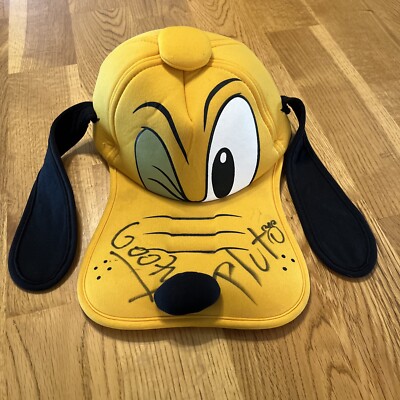Disney Parks Pluto Hat Nose & Floppy Ears Baseball Bill Cap 3D Nose Signed Adult-image