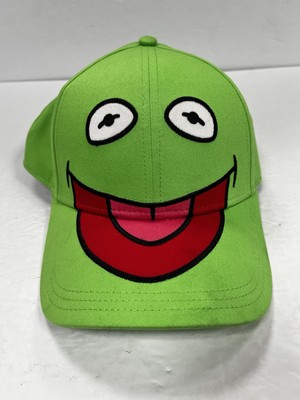 Disney WDW Kermit The Frog Green  Baseball Cap Hat Muppets Jim Henson OSFM EUC-image