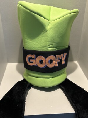 Vtg Walt Disney World Disney Parks Foam Green Goofy Hat w Long Floppy Fur Ears-image