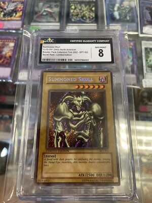 Yu-Gi-Oh! TCG Summoned Skull 20022003 Collector's Tins BPT-002 Limited CGC 8.0-image
