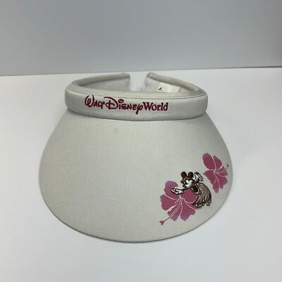 DISNEY PARKS Mine Mouse white Cotton Visor Cap Golf Sun Walt Disney World-image