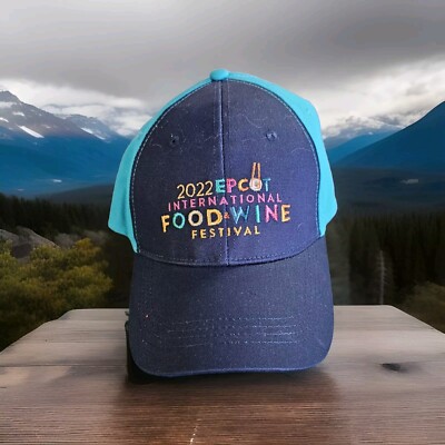 Walt Disney World Epcot Food & Wine Festival 2022 Adjustable Cap Hat  R8-image