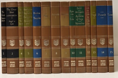 Britannica Great Books of the Western World 1952 Leather Volumes YOU CHOOSE Good-image