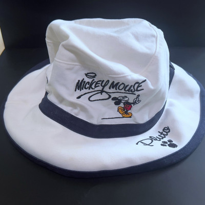 Walt Disney World Bucket Hat White Embroidered Mickey Mouse & Friends-image